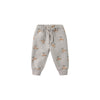 Children's jogger pants with fox pattern on a white background