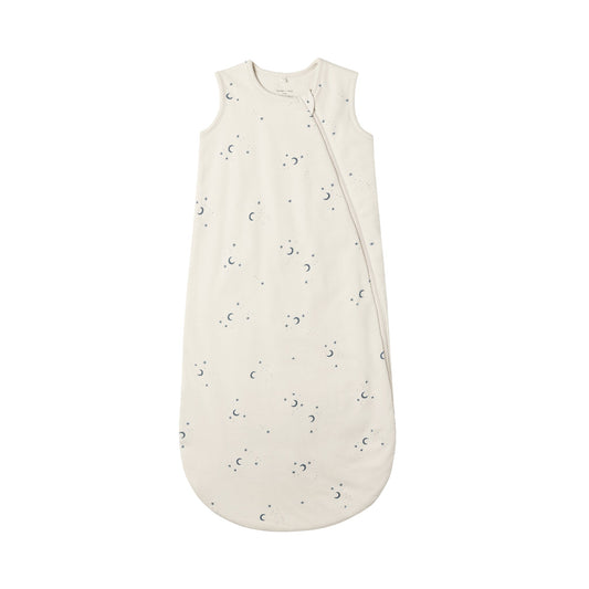 Baby sleeping bag with star pattern on a white background
