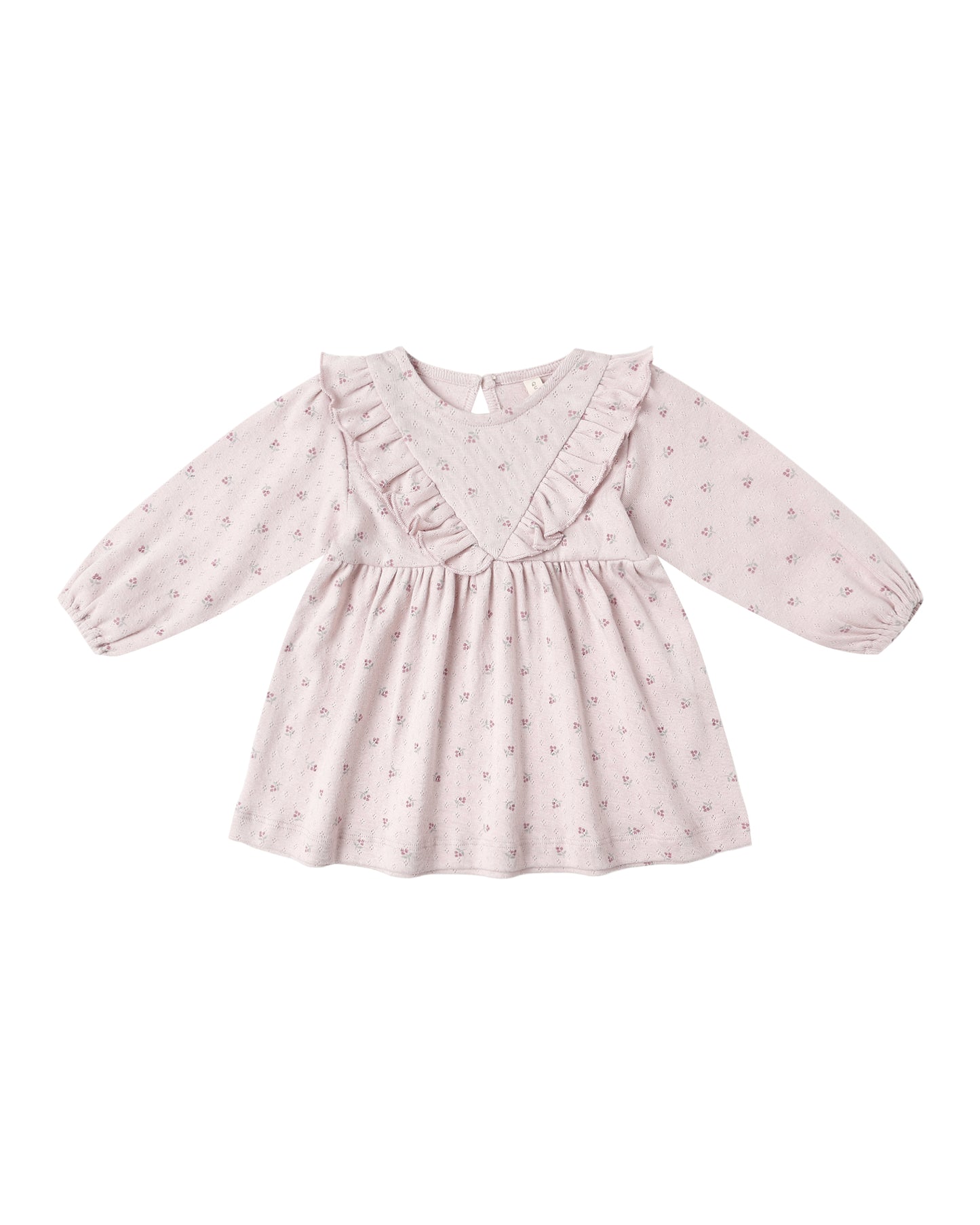 Lilac Ditsy Ruffle Dress