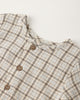 Blue Plaid Pocketed Romper