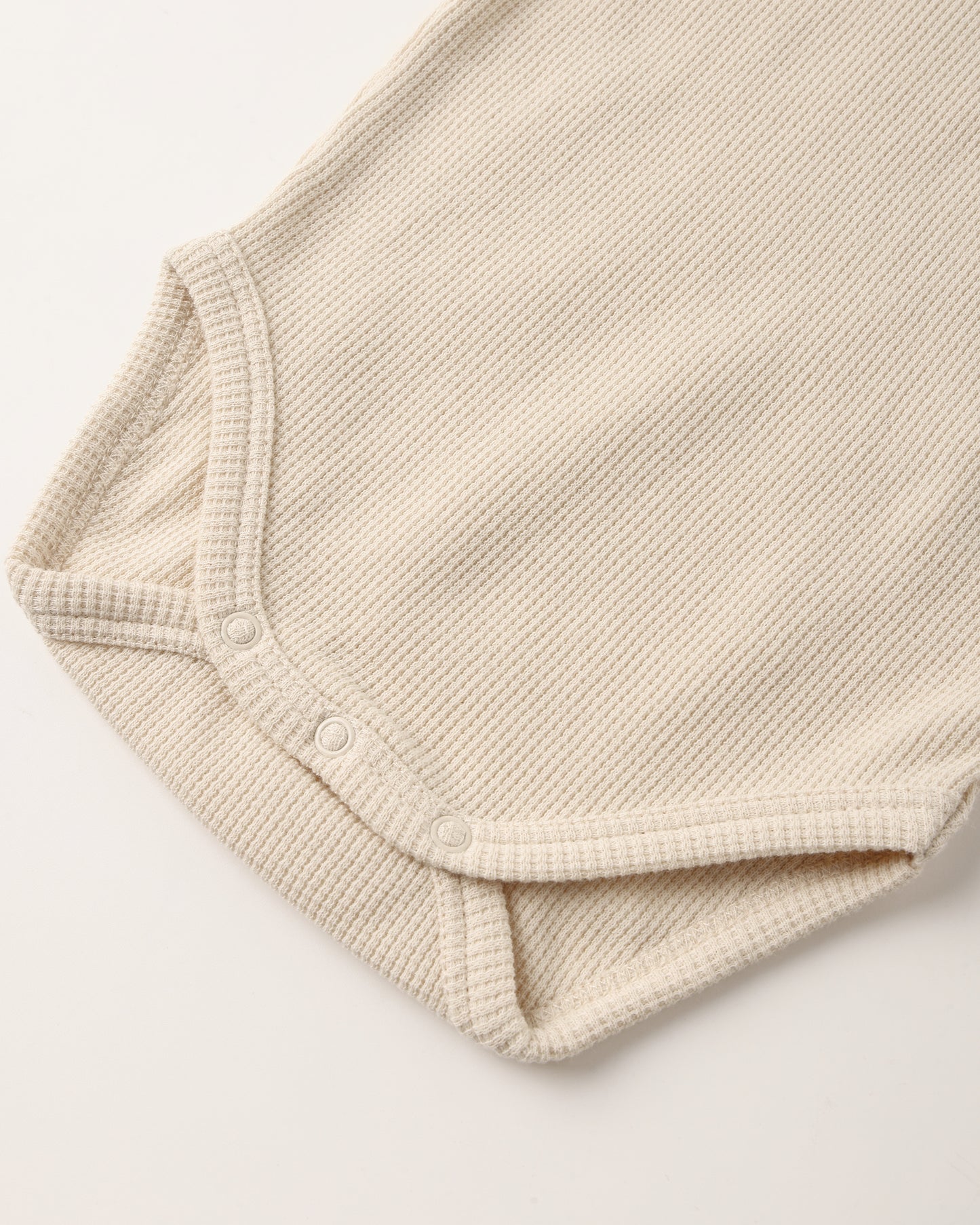 Natural Waffle Ruffle Bodysuit