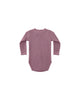 Mulberry Waffle Ruffle Bodysuit