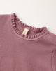 Mulberry Waffle Ruffle Bodysuit