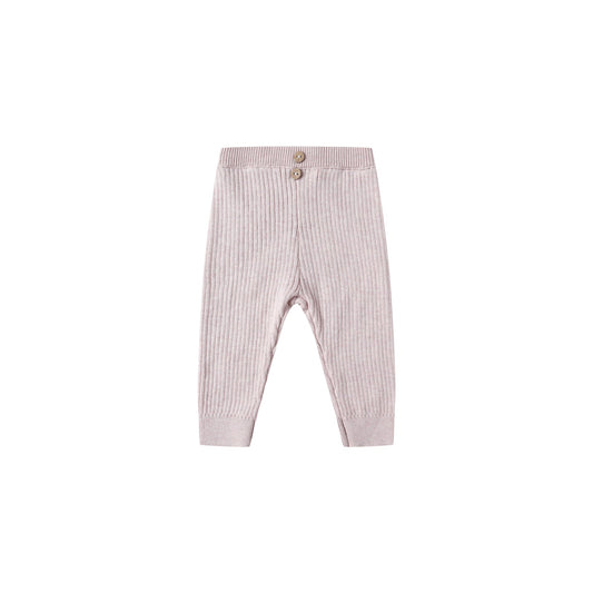 Pink ribbed pants on a white background