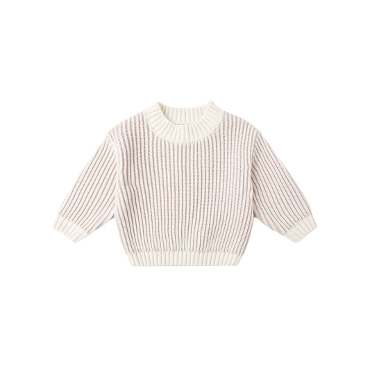 Striped sweater on a white background