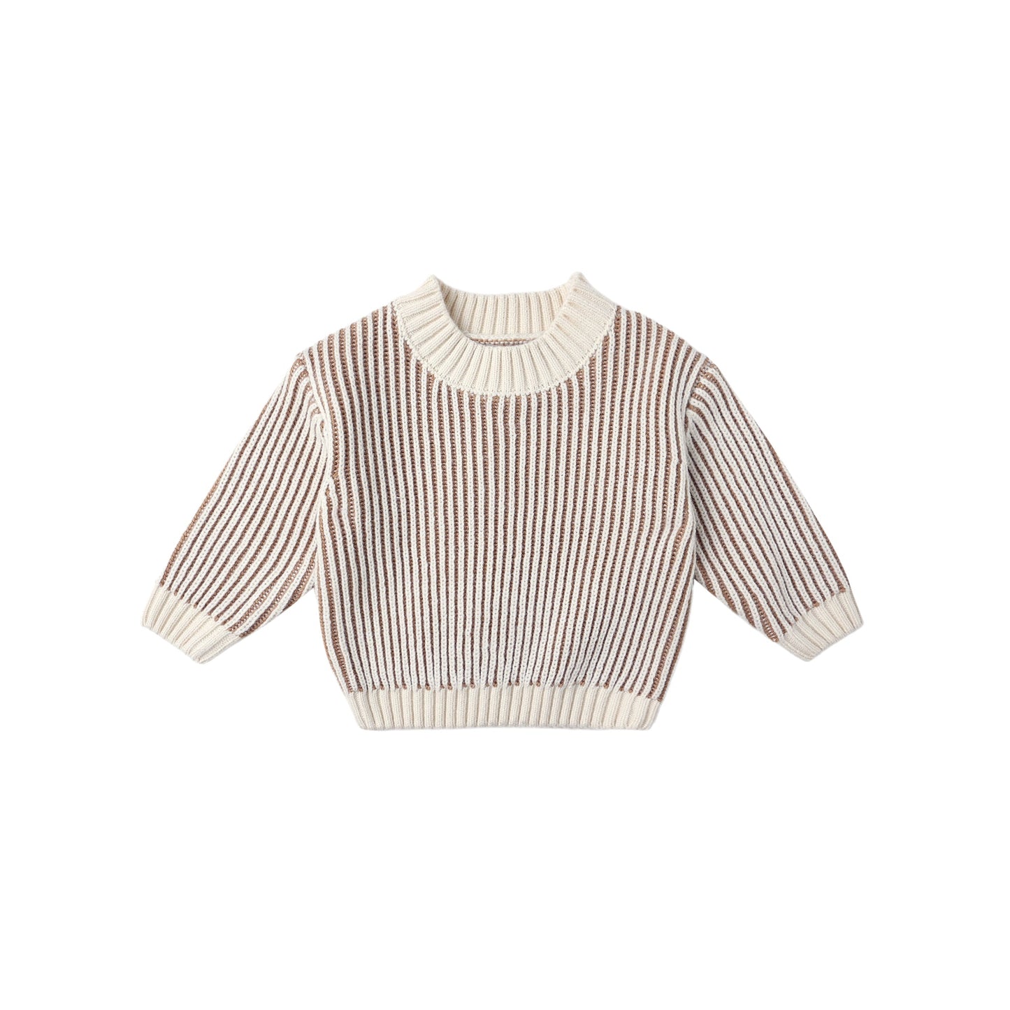 Striped sweater on a white background