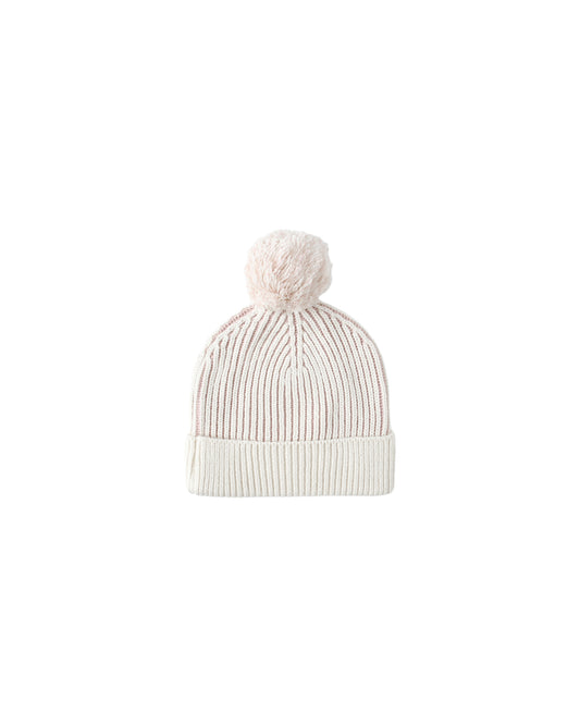 Lilac Stripe Knit Beanie