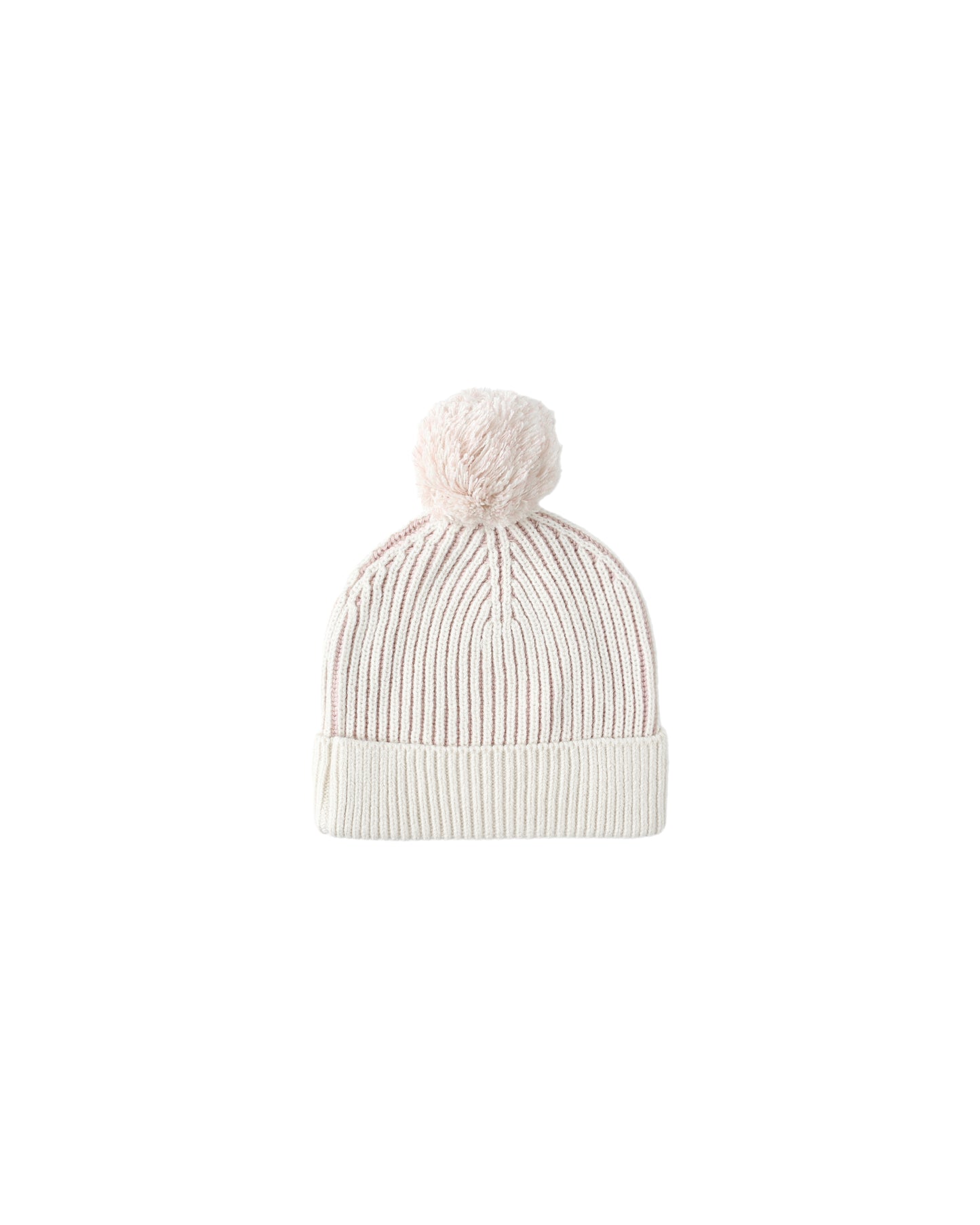 Lilac Stripe Knit Beanie