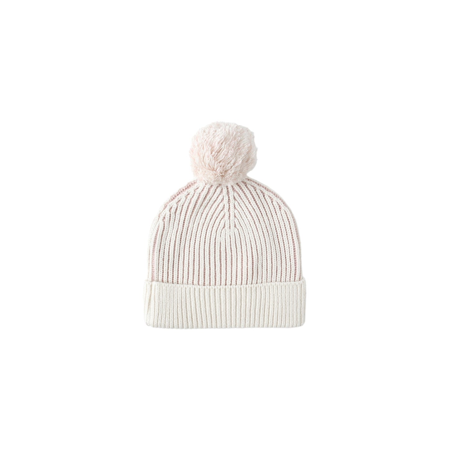 Lilac Stripe Knit Beanie