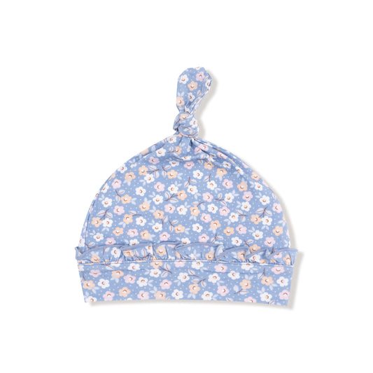 Country Calico Ruffle Knotted Hat