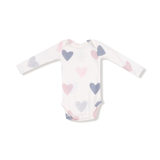 Hearts Ribbed Bodysuit