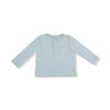 Light blue long-sleeve shirt on a white background