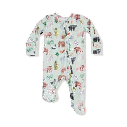 American Woodland Zip Footie