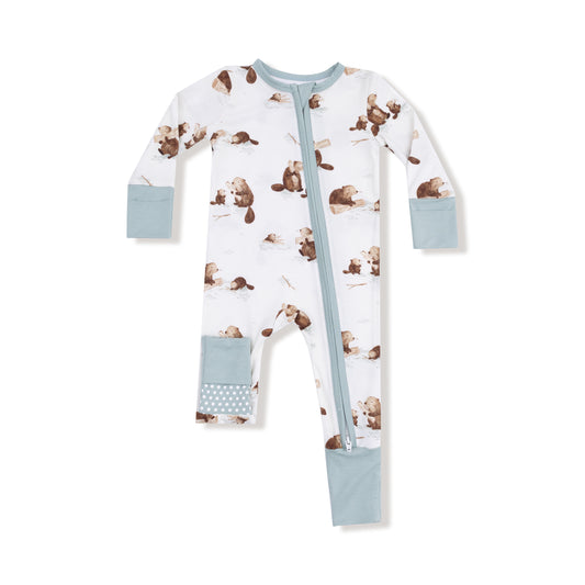 Baby Beavers Zip Romper