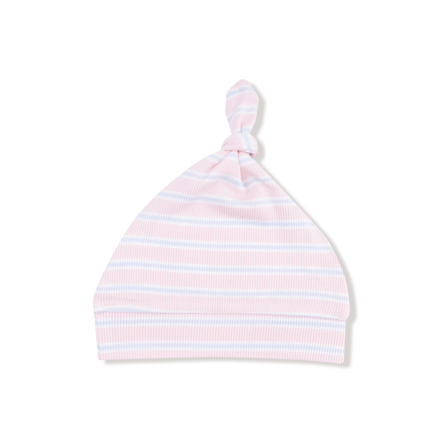 Pink Multi Stripe Knotted Hat