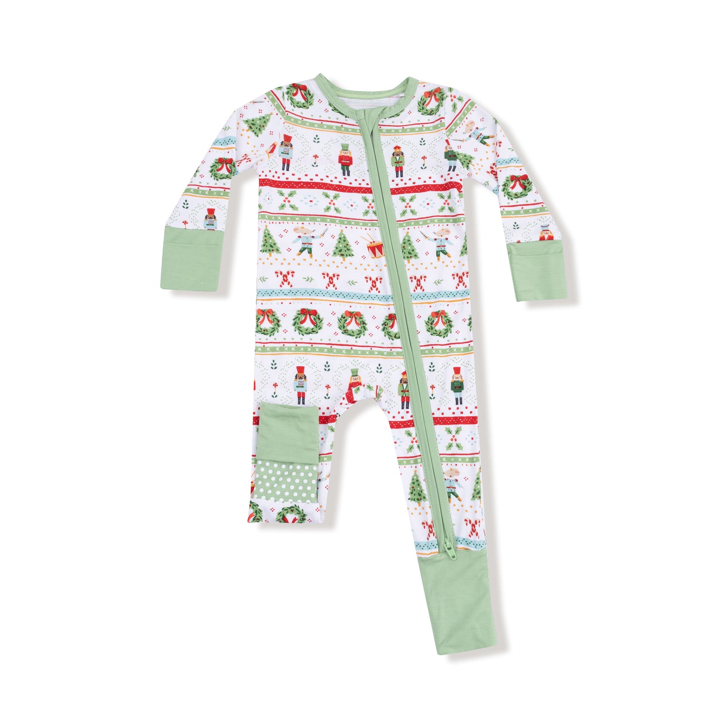 Nutcracker Fair Isle Zip Romper