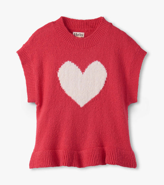 Tea Berry Heart Sweater Vest