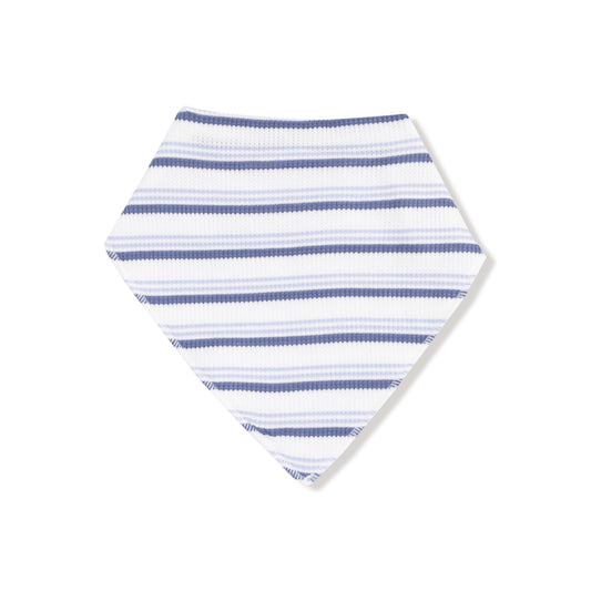 Vintage Blue Stripe Bandana Bib