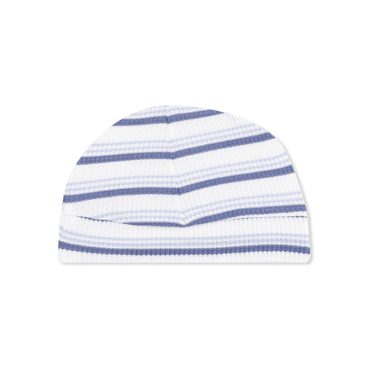 Vintage Blue Stripe Beanie Hat