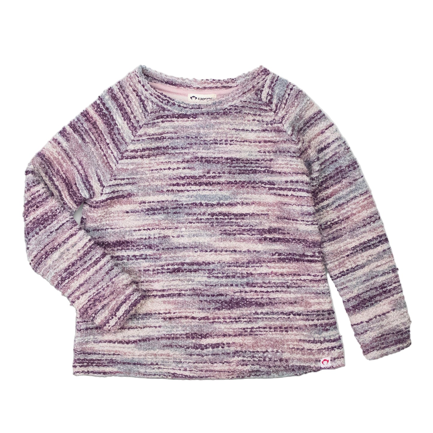 Striped sweater on a white background