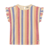 Striped Terry Ruffle Tank