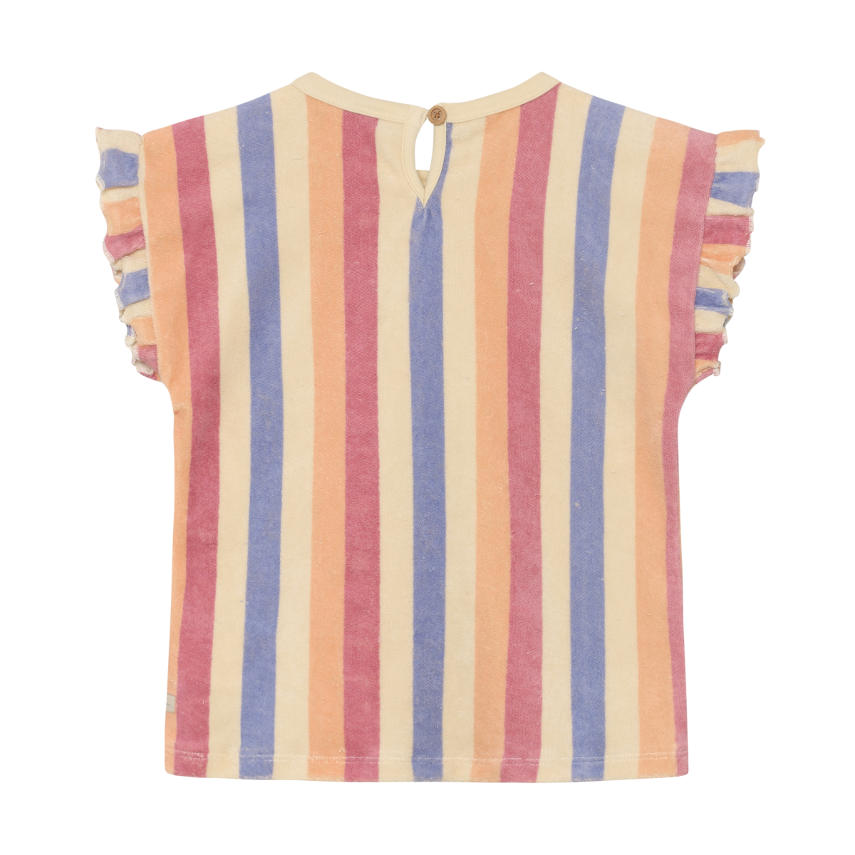 Striped Terry Ruffle Tank