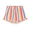 Striped Terry Ruffle Shorts