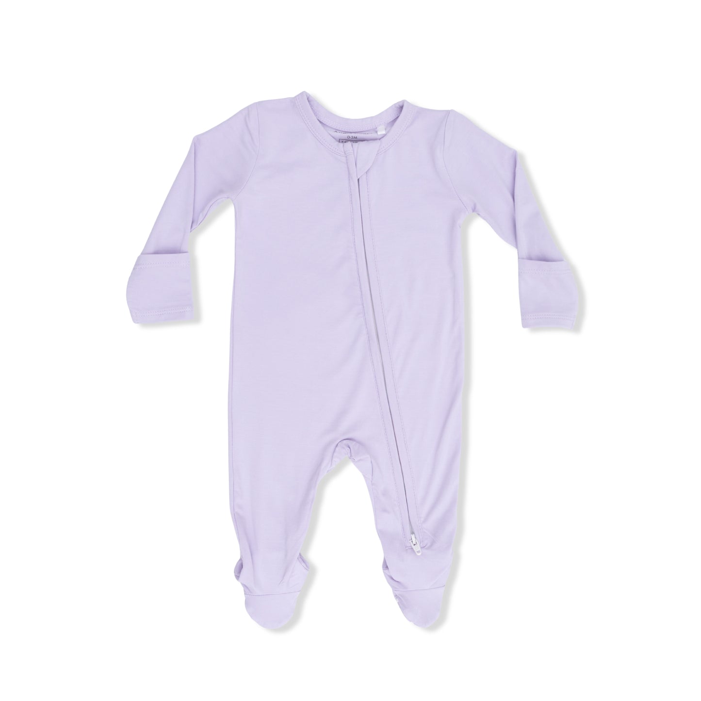 Orchid Petal Bamboo Zip Footie