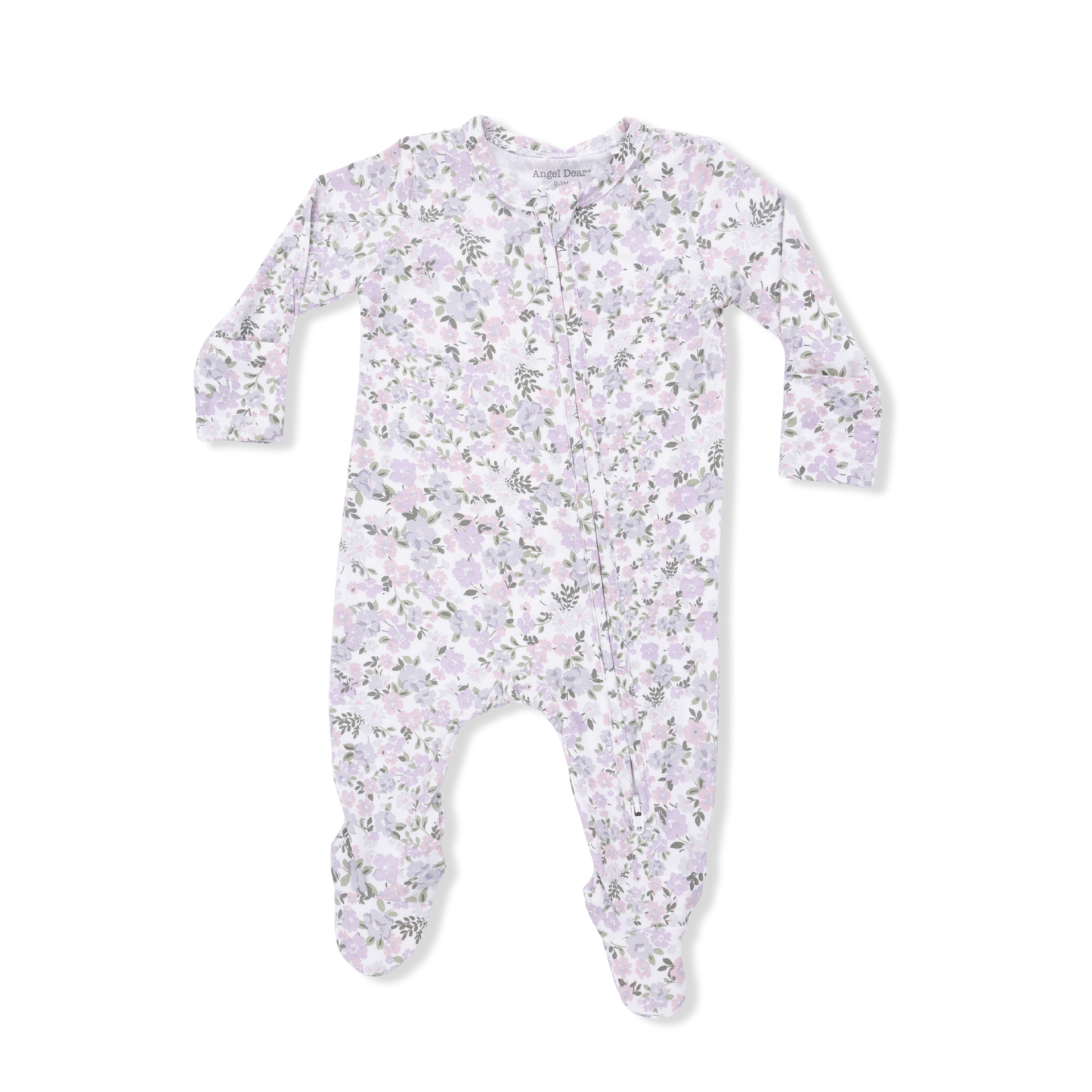 Shannon Floral Bamboo Zip Footie