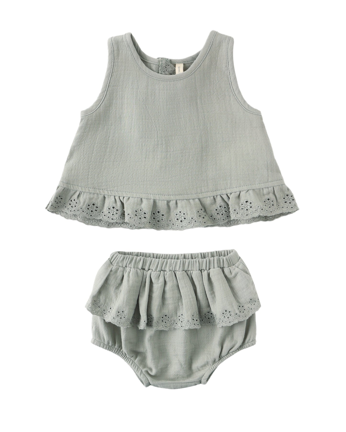 Sage Ruffled Tulip Top Set