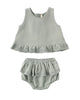 Sage Ruffled Tulip Top Set