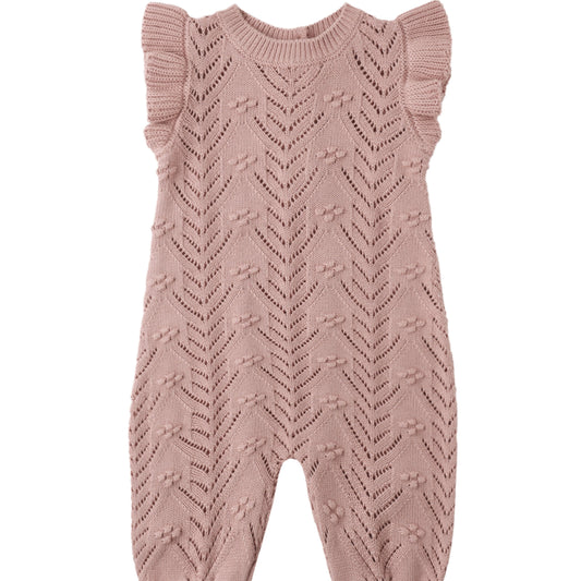 Mauve Mira Knit Romper