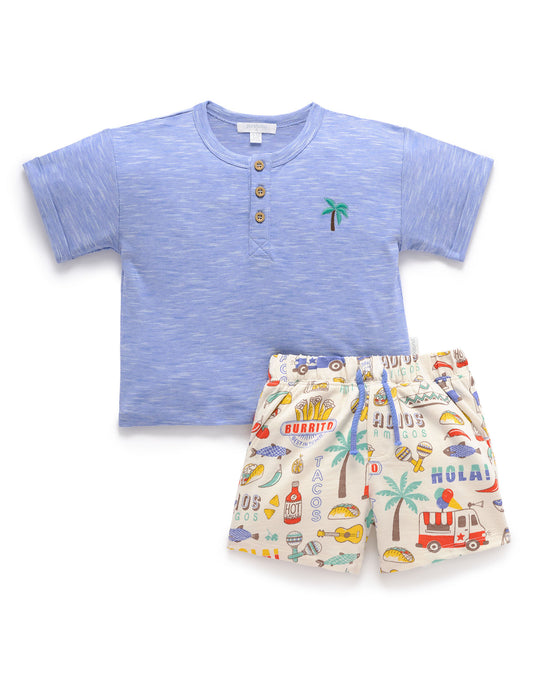 Fiesta Print Shorts Set