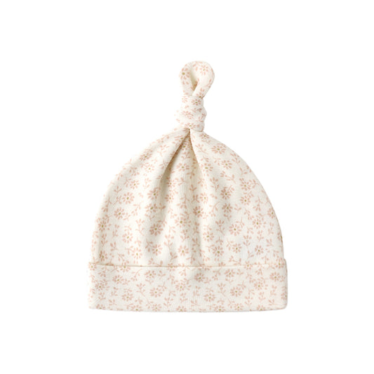 Blush Ditsy Knotted Hat