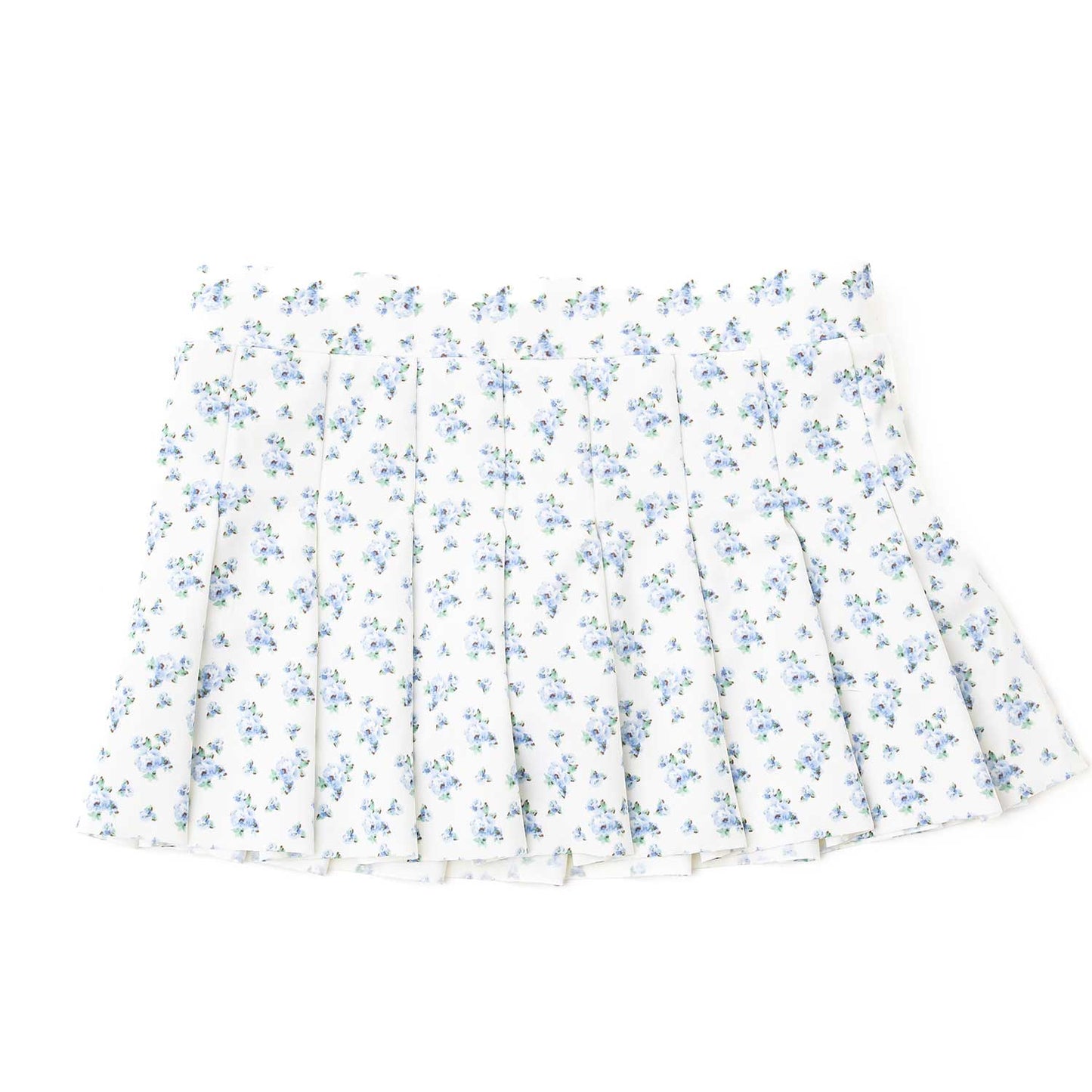 Floral patterned skirt on a white background