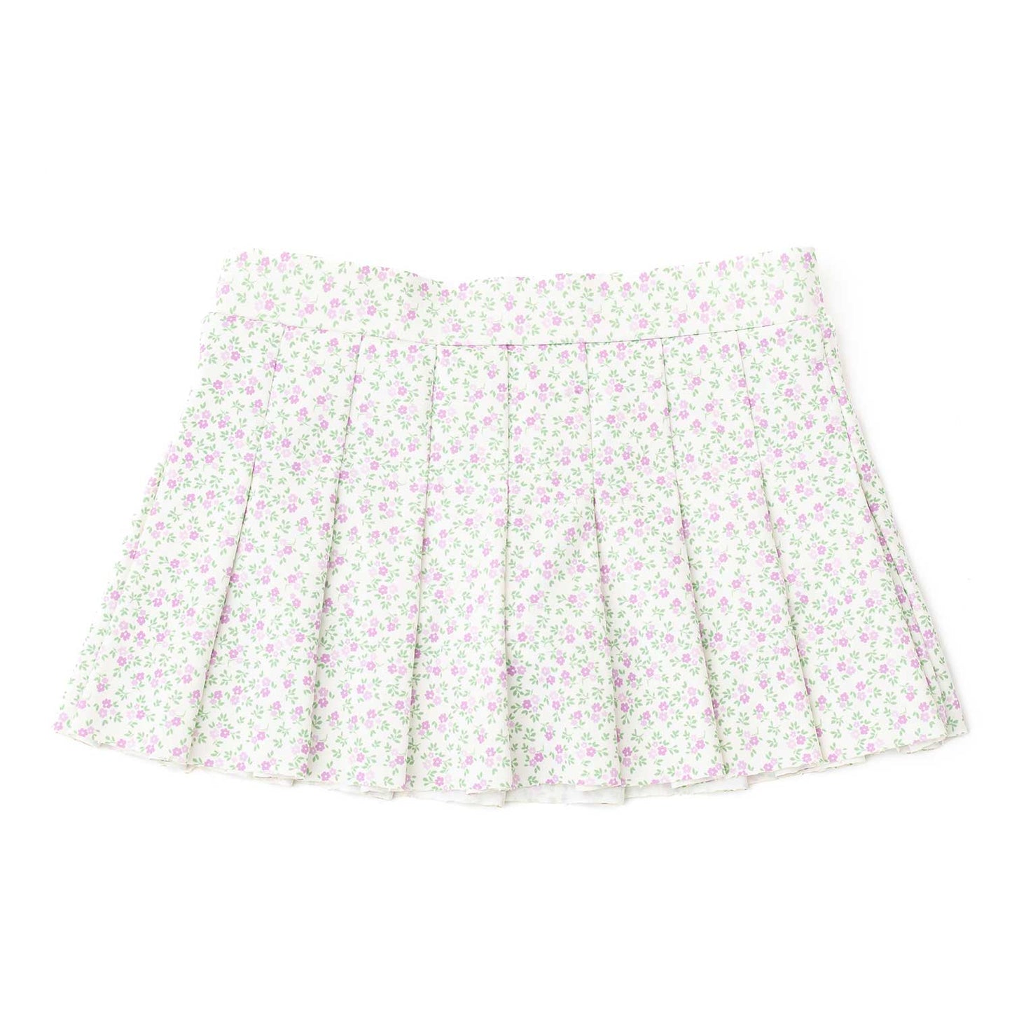 Floral patterned skirt on a white background
