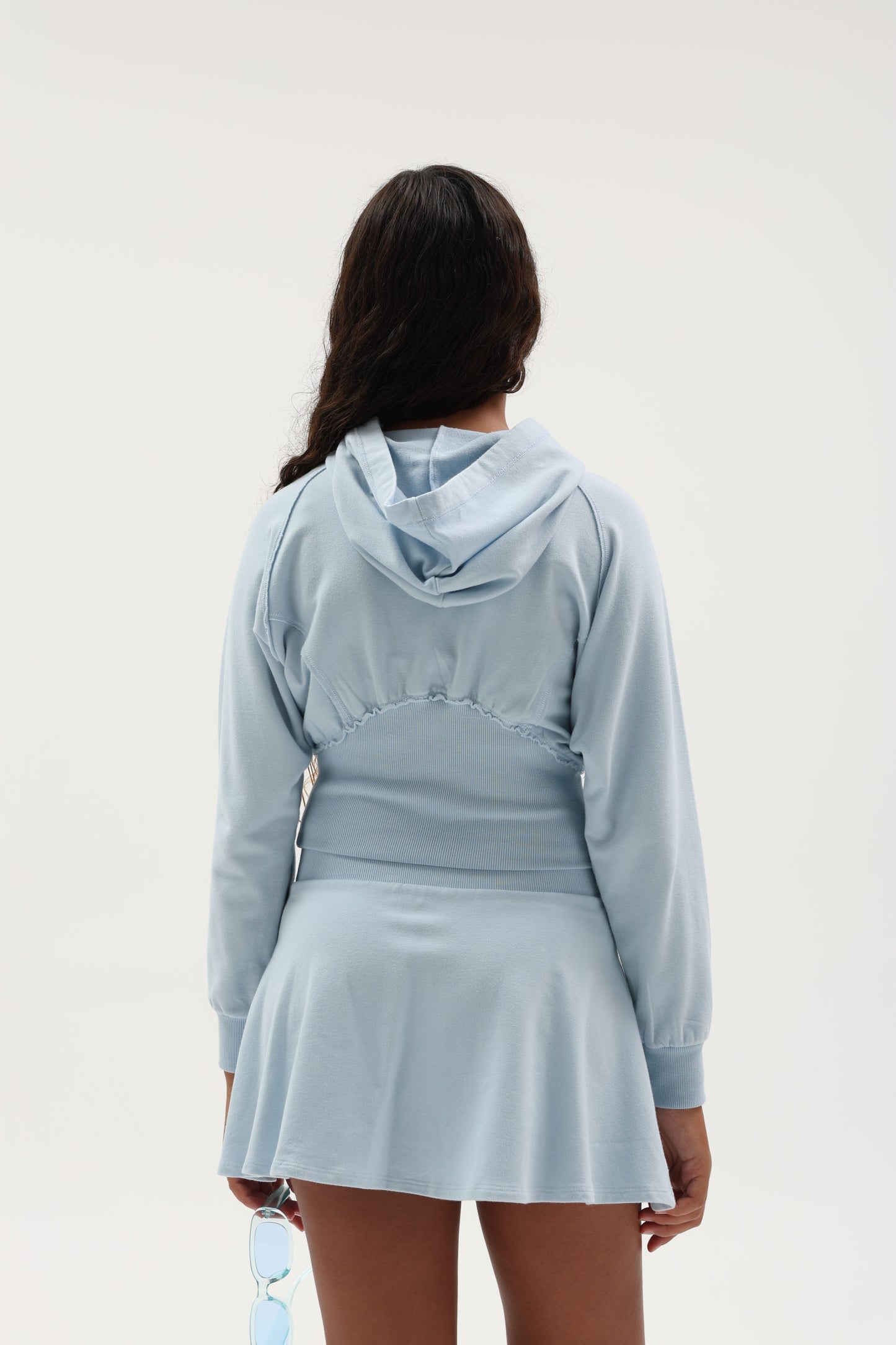 Taffy Blue French Terry Skort