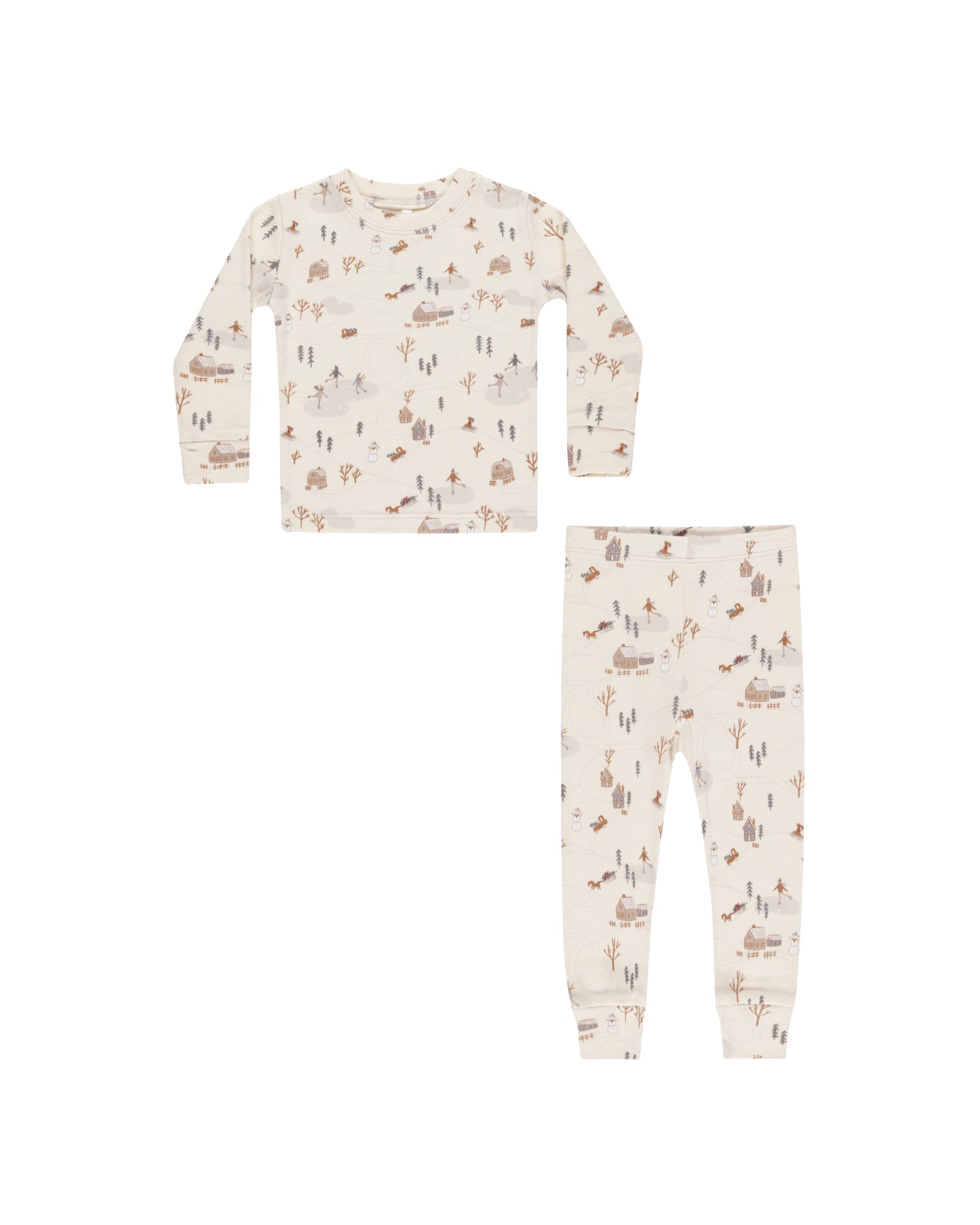 Natural Winter Town Pajamas