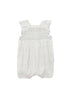 Blue Floral Smocked Romper