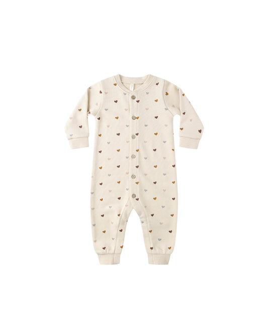 Hearts Button Down Romper