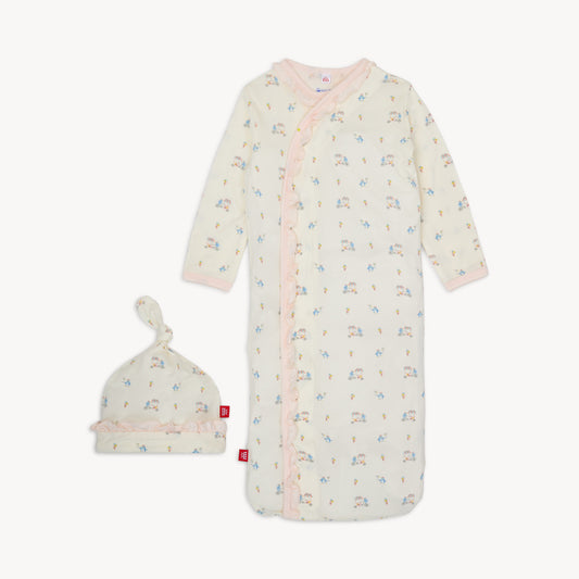 Penguin Treats Gown & Hat Set