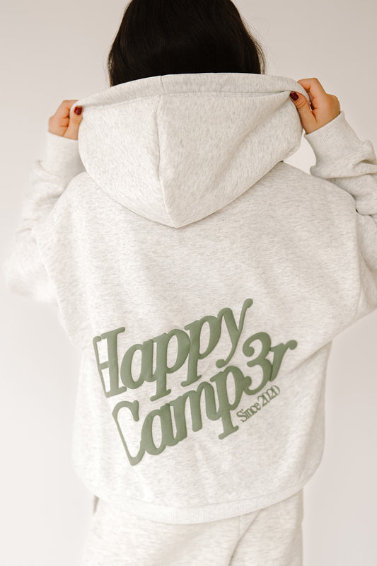 Heather Gray Puff Hoodie