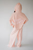 Pink Peony Half Zip Hoodie