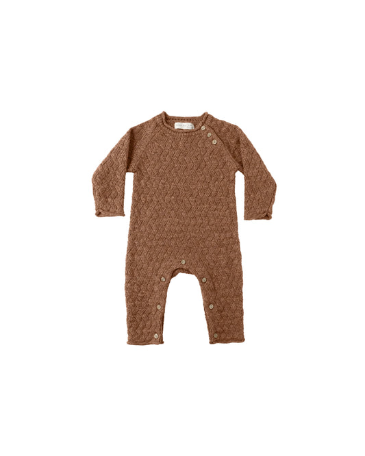 Cedar Heathered Knit Romper