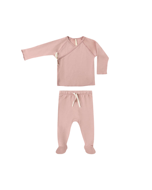 Rose Wrap Top Set