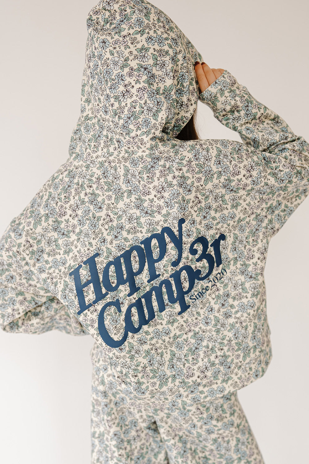 Dusty Blue Garden Hoodie