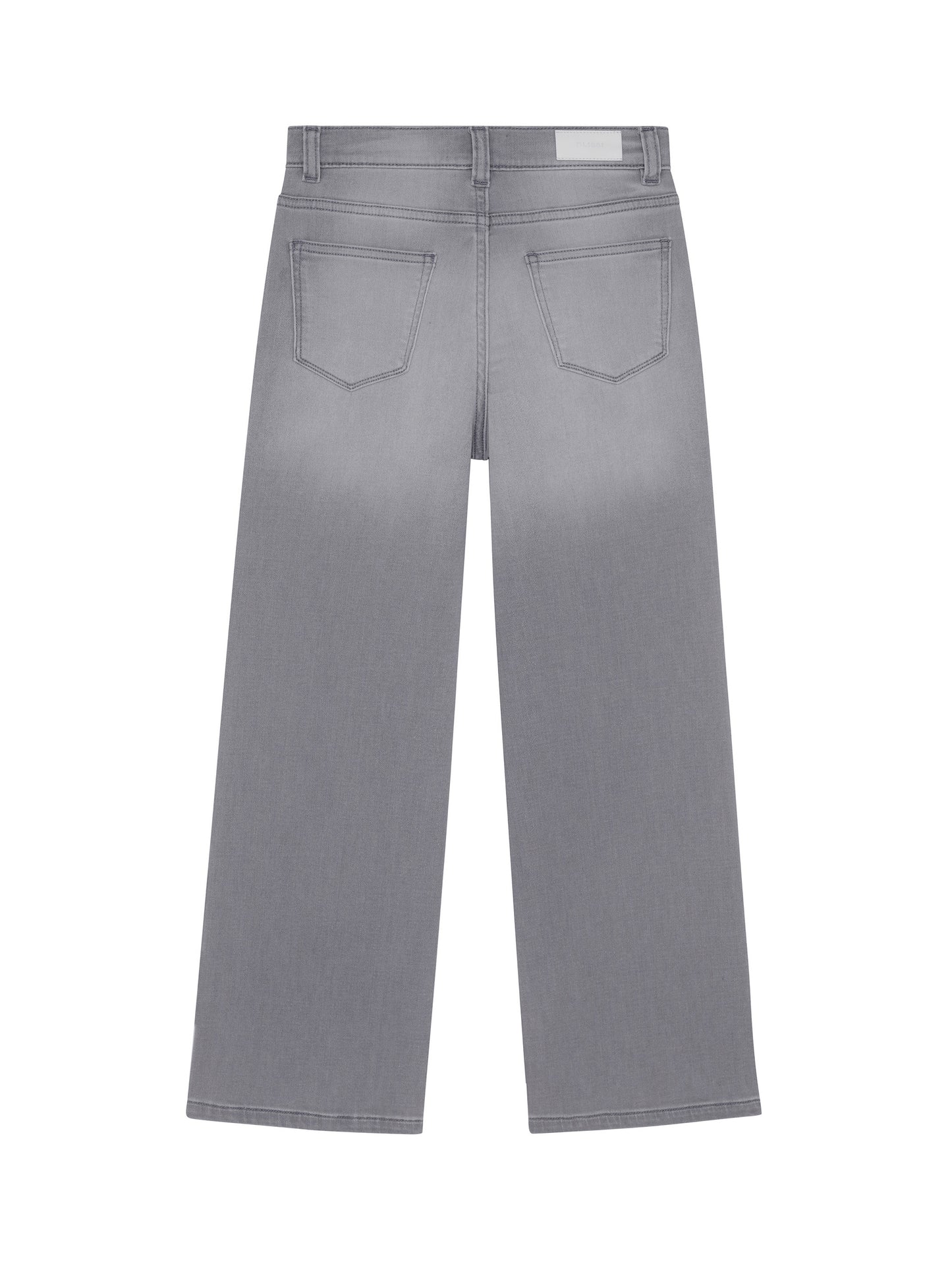 Lily Wide Leg Washed Grey Jeans