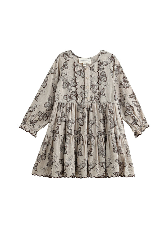 Brown Butterfly Dress