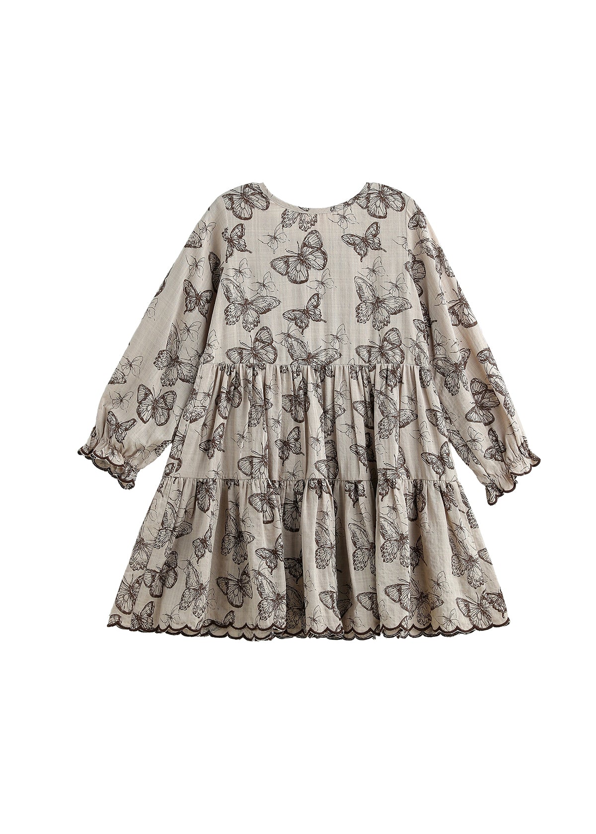Brown Butterfly Dress