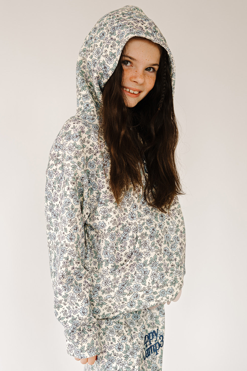 Dusty Blue Garden Hoodie